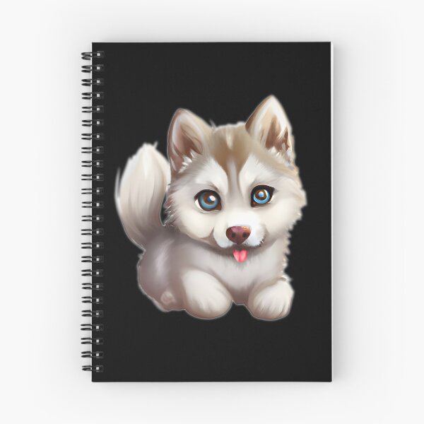 Item preview, Cute husky, cartoon drawing, Ai Generated Art  designed and sold by ACC .