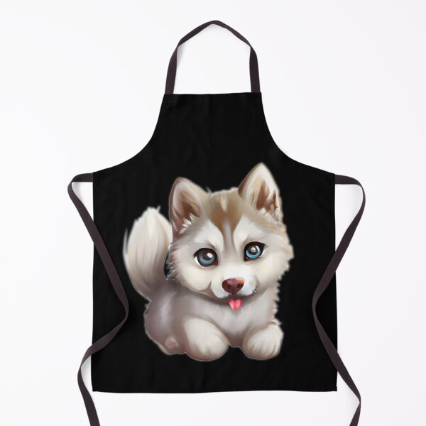 Item preview, Cute husky, cartoon drawing, Ai Generated Art designed and sold by ACC .