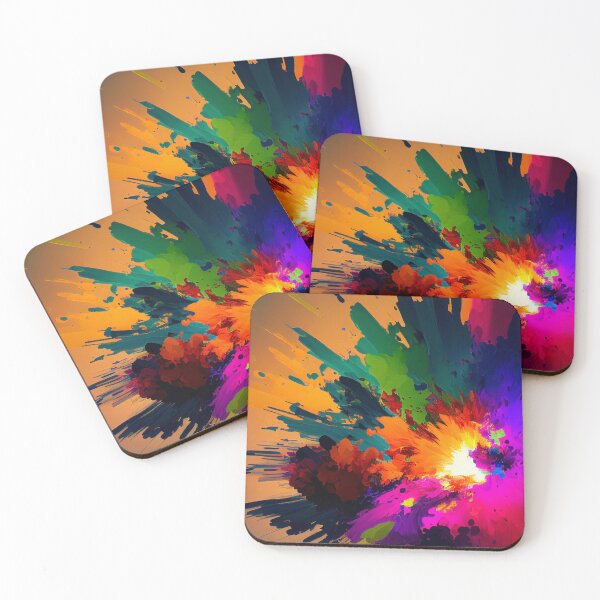 Item preview, Color explosion - Abstract oil painting - MxCaptures designed and sold by mxcaptures.