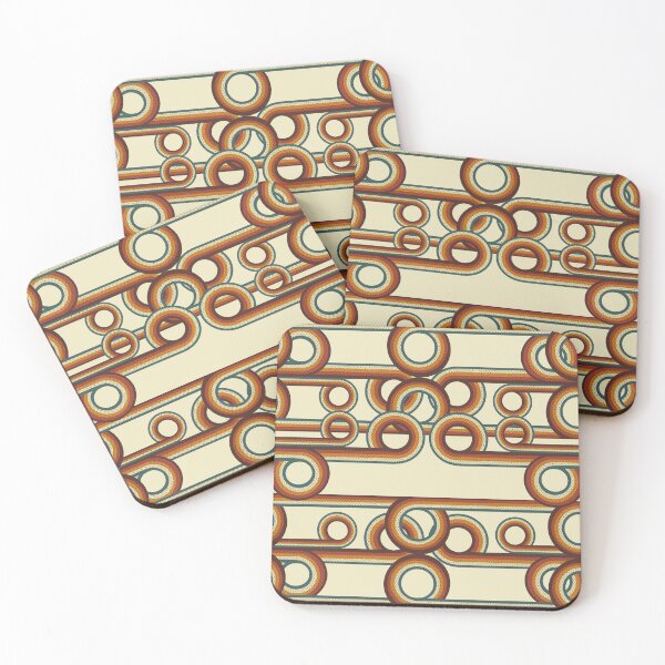 Item preview, retro circles, 70s pattern designed and sold by AvotArt.