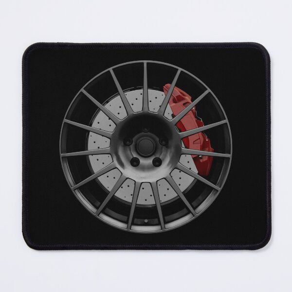 Item preview, Metal Gray JDM multi spoke wheel with red caliper designed and sold by ApexFibers.