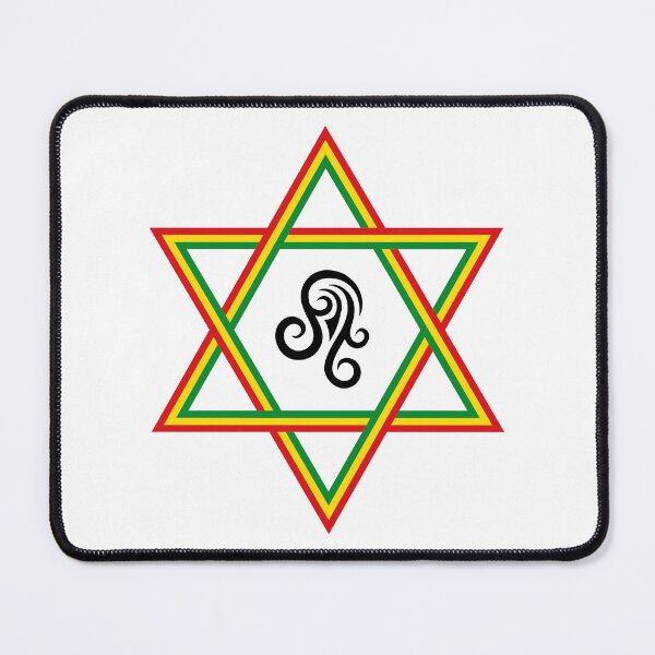 Item preview, Rasta Lion Of Judah Star Of David Leo Zodiac designed and sold by designandclouds.