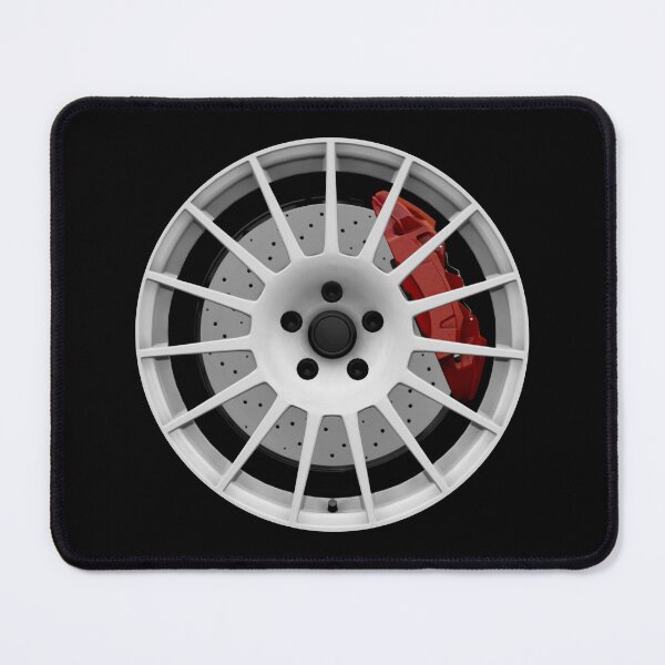 Item preview, White JDM multi spoke wheel with red caliper designed and sold by ApexFibers.