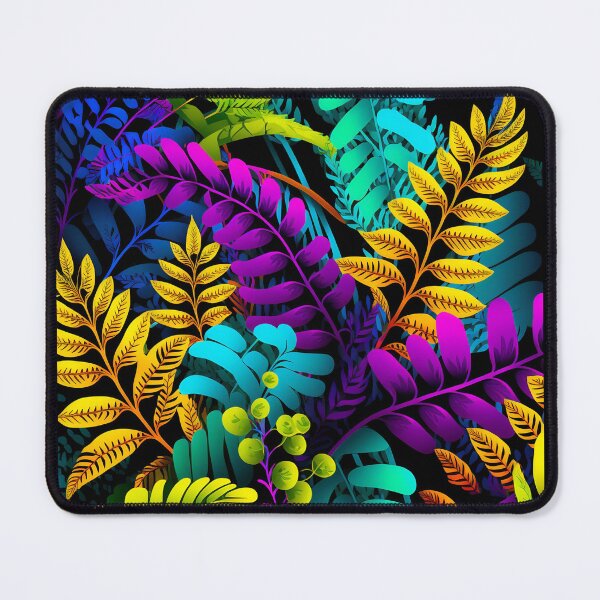 Item preview, Colourful bold tropical fern pattern designed and sold by Christolamber.