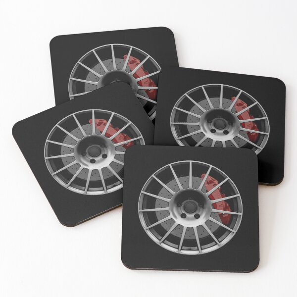 Item preview, Silver JDM multi spoke wheel with red caliper designed and sold by ApexFibers.