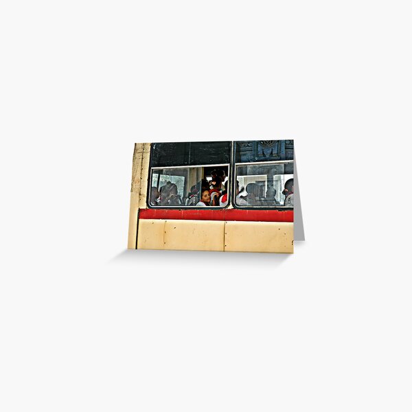 bus rider Greeting Card