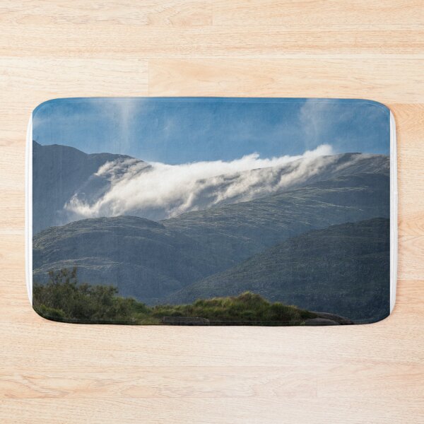 Item preview, Clouds and green mountains with lakes, amazing nature of Ireland in Killarney National Park, Ring of Kerry, near the town of Killarney, County Kerry designed and sold by AlbertMi.