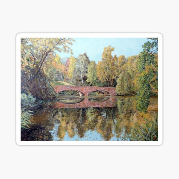 Varsity Lake Bridge - Late Afternoon Sticker
