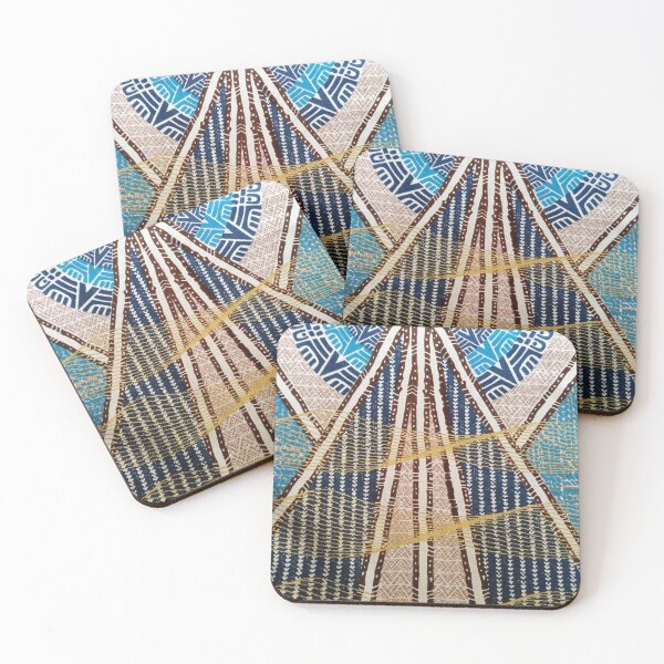 Item preview, Multi-colored geometric lines print designed and sold by textileprint.
