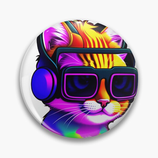 Item preview, cute adorable dj cat wearing sunglasses and headphones 22 designed and sold by vishalraifx.