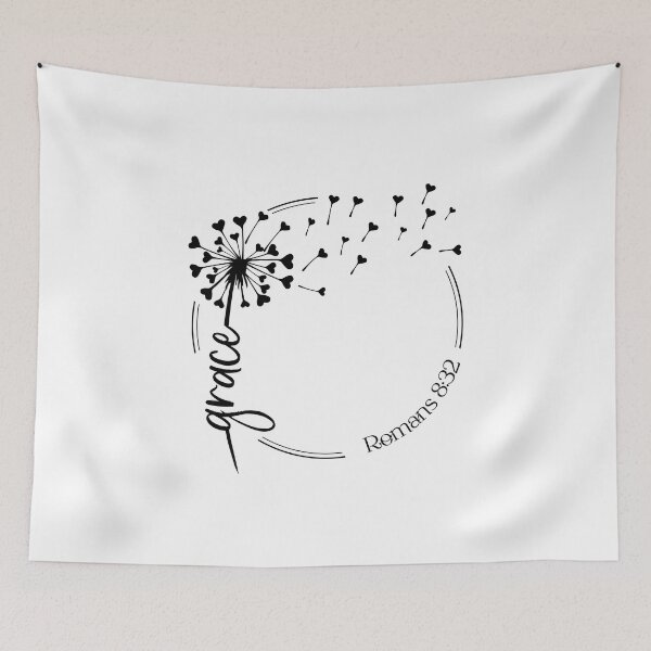 Item preview, Christian Dandelion Design - Grace - Romans 8:32 designed and sold by simplydesignart.