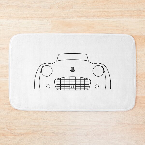Item preview, Triumph TR3 pre-facelift classic 1950s British car outline graphic (black) designed and sold by soitwouldseem.