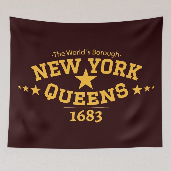 Item preview, New York Queens - Queens lettering - Queens college style logo designed and sold by Boogosh.
