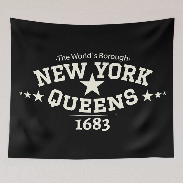 Item preview, New York Queens - Queens lettering - Queens college style logo designed and sold by Boogosh.