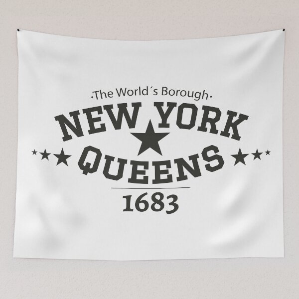 Item preview, New York Queens - Queens lettering - Queens college style logo designed and sold by Boogosh.
