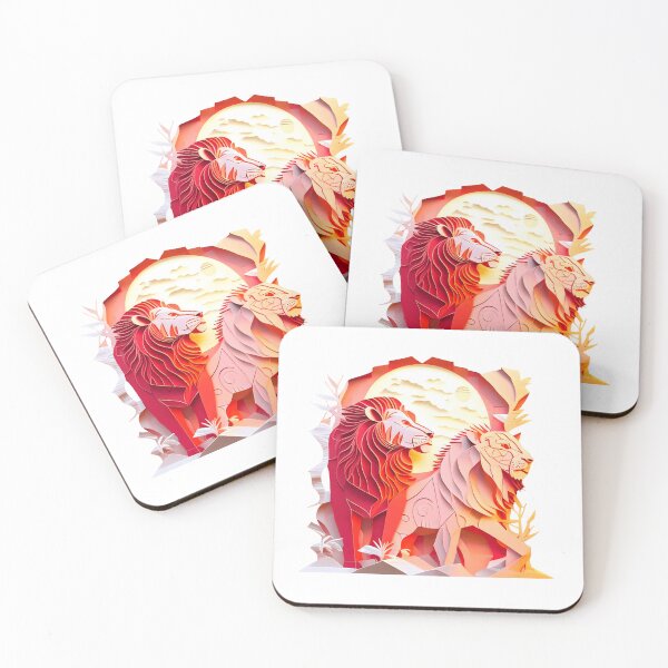 Item preview, Lion and Lioness - The Cut-Out Collection designed and sold by FiveIntentions.