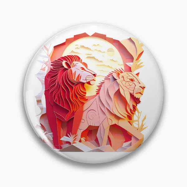 Item preview, Lion and Lioness - The Cut-Out Collection designed and sold by FiveIntentions.