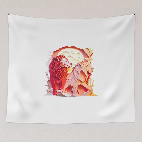 Item preview, Lion and Lioness - The Cut-Out Collection designed and sold by FiveIntentions.