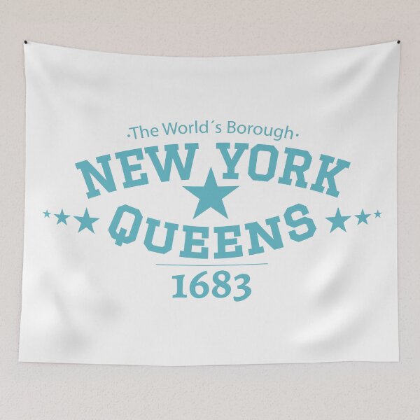 Item preview, New York Queens, Queens lettering, Queens college style logo designed and sold by Boogosh.