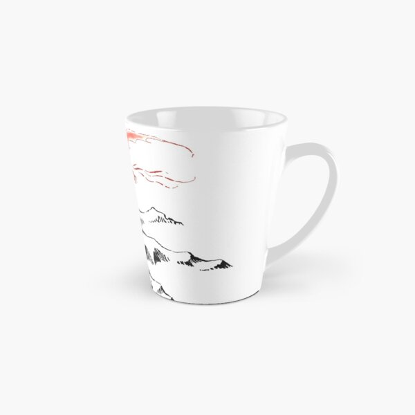Red Dragon Above A Single Solitary Peak - Fan Art Tall Mug