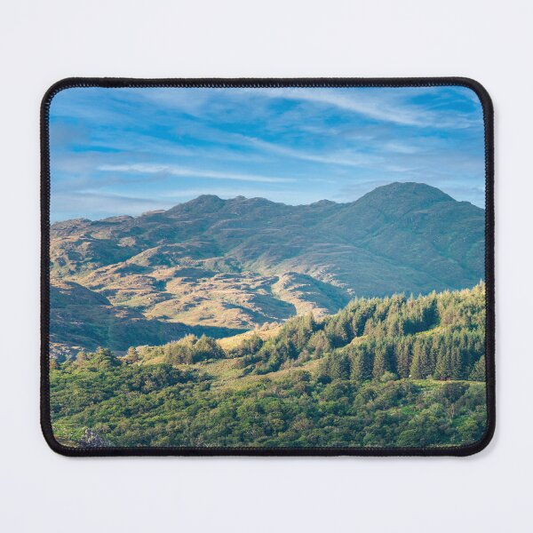 Item preview, Clouds and green mountains with lakes, amazing nature of Ireland in Killarney National Park, Ring of Kerry, near the town of Killarney, County Kerry designed and sold by AlbertMi.