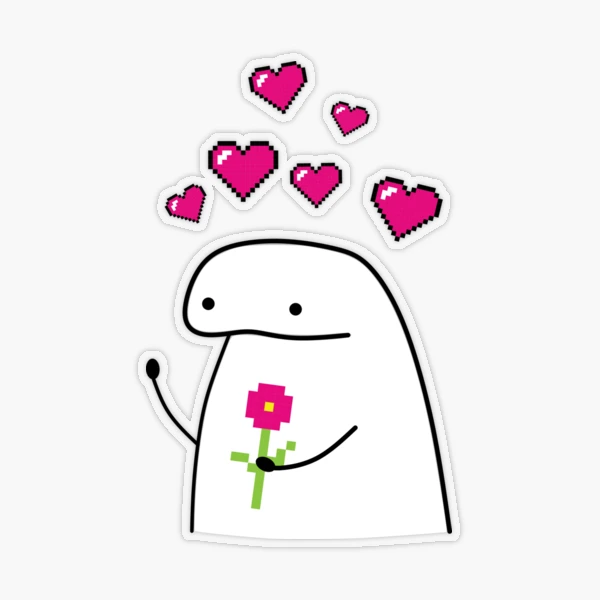 Flork Heart Meme Sticker - Sticker Mania