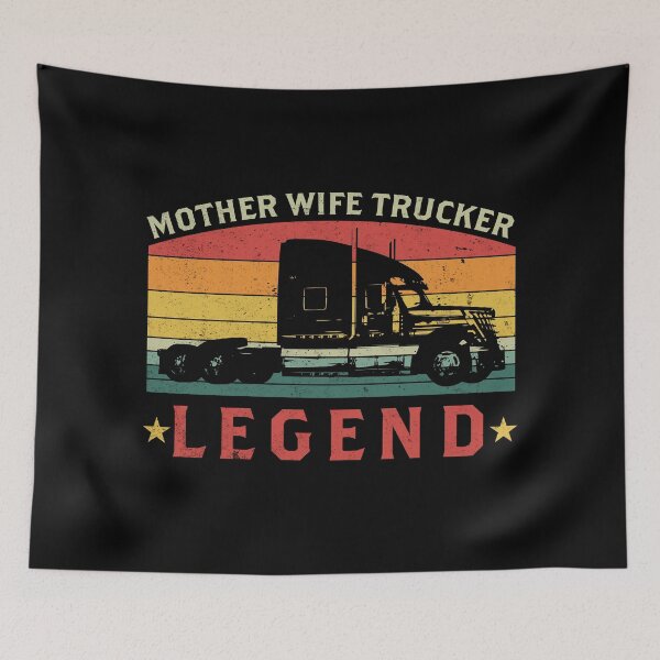 Item preview, Madre Esposa Camionero Leyenda Retro Vintage Clásico designed and sold by seventeedesigns.
