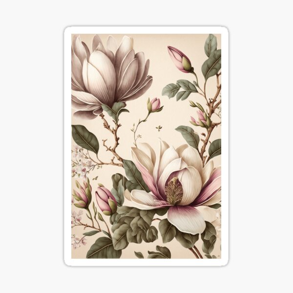 Item preview, Beautiful picture of flowers - magnolias designed and sold by Smuvu-Pictures ⭐⭐⭐⭐⭐.