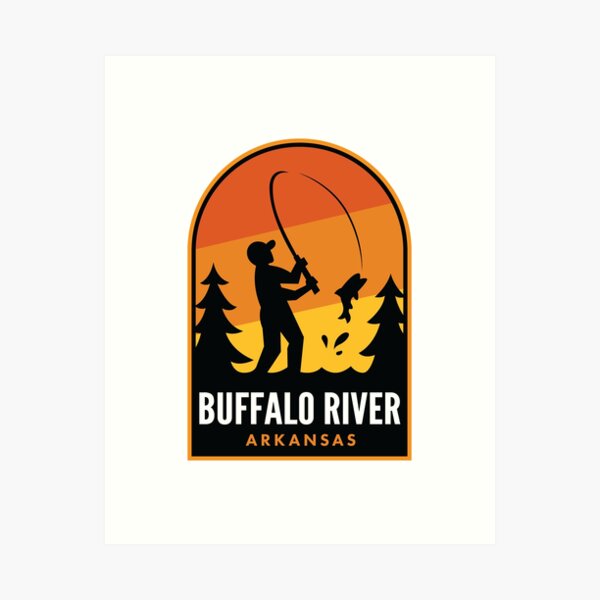 Item preview, Buffalo River Arkansas Fishing designed and sold by HalpinDesign.