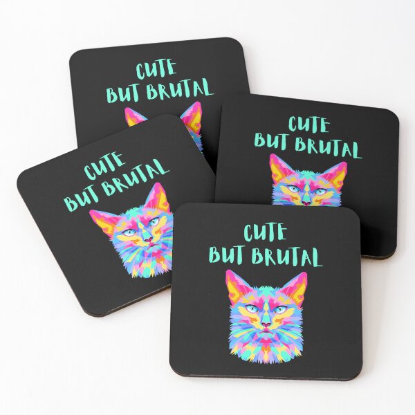 Item preview, CUTE BUT BRUTAL, CAT LOVER, MOM designed and sold by schizarty.