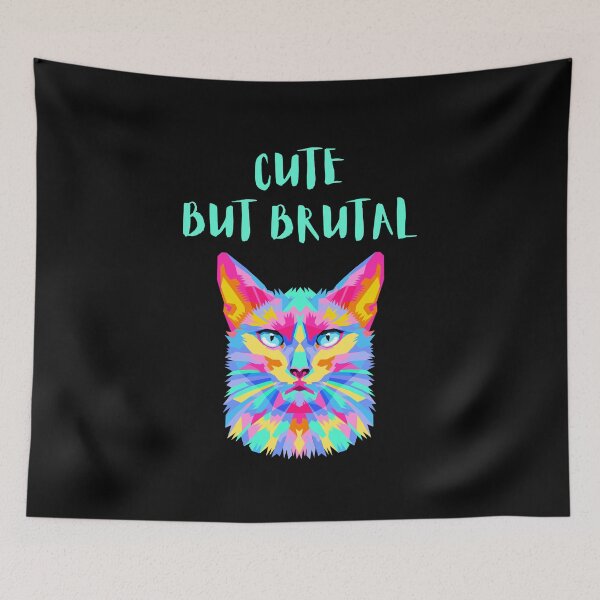 Item preview, CUTE BUT BRUTAL, CAT LOVER, MOM designed and sold by schizarty.