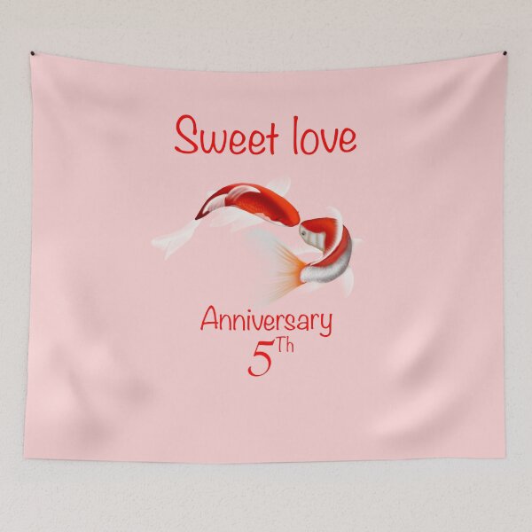 Item preview, Couple anniversary 5th designed and sold by DerisArt.