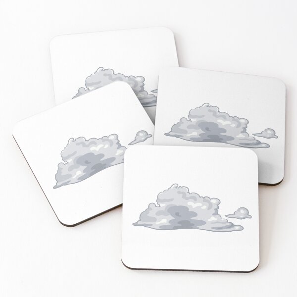 Item preview, Minimalist little grey clouds designed and sold by CloudAntlers.