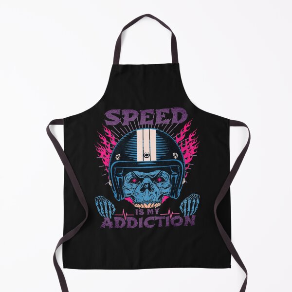 Item preview, Speed Is My Addiction Skull Fast Racer Racing Addict Street Racer Drag Racer Motorcycle designed and sold by CarantinedChaos.