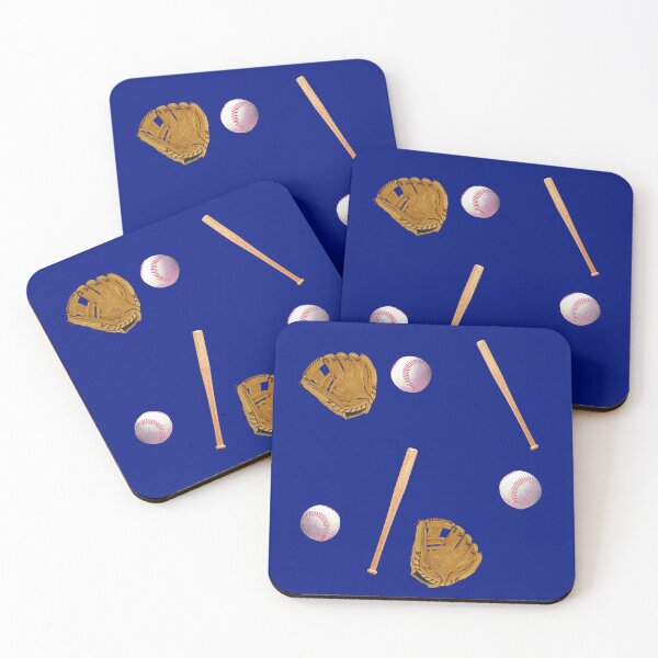 Item preview, Baseball Glove and Bat Pattern Pattern - dark blue - Available on stickers socks and more designed and sold by Dude  Stuff.