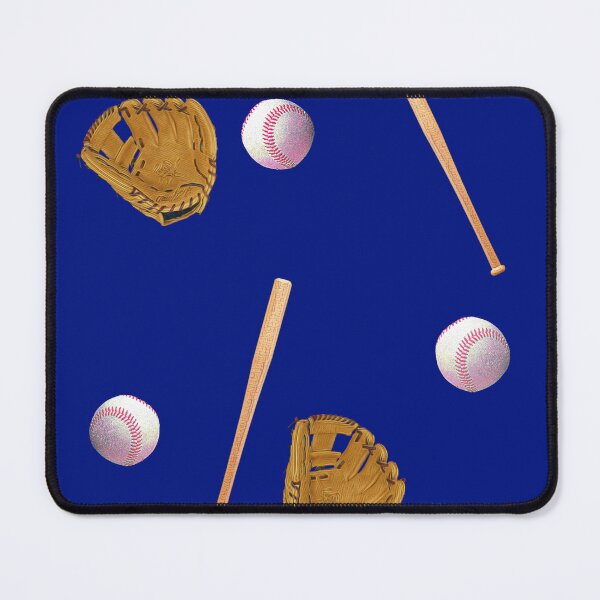 Item preview, Baseball Glove and Bat Pattern Pattern - dark blue - Available on stickers socks and more designed and sold by Dude  Stuff.