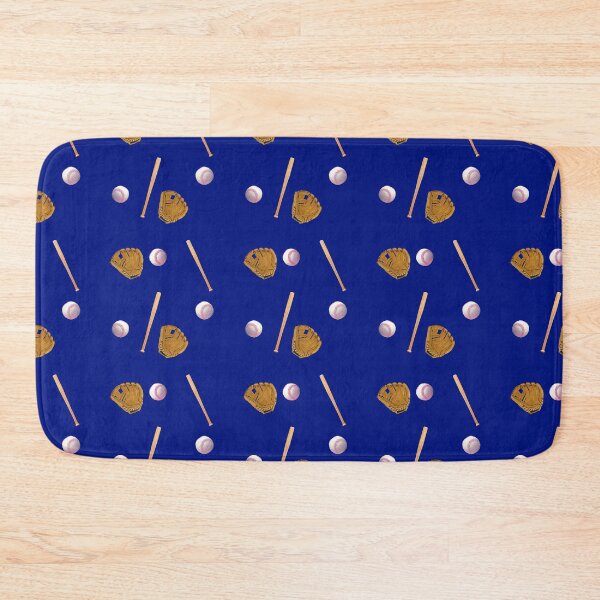 Item preview, Baseball Glove and Bat Pattern Pattern - dark blue - Available on stickers socks and more designed and sold by Dude  Stuff.