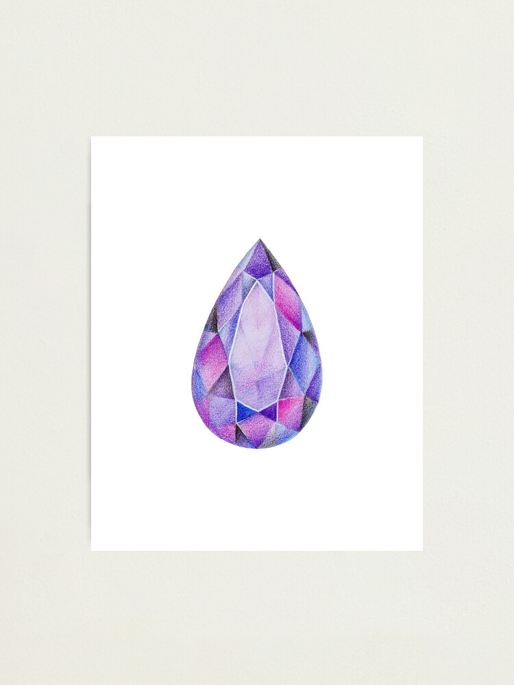 Lila Amethyst Violet Edelstein Februar Februar Geburtsstein Kristall Fotodruck Von Alenazenart Redbubble