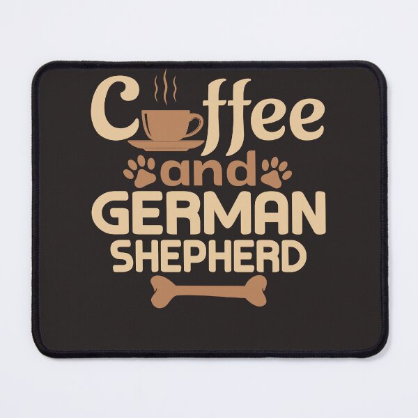 Item preview, coffe and german shepherd pet lover designed and sold by Robyvel.