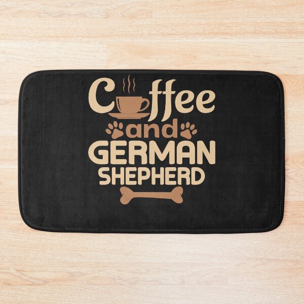Item preview, coffe and german shepherd pet lover designed and sold by Robyvel.