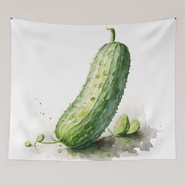 Item preview, Kitchen art - Cucumber - Pickle designed and sold by EmilyDayDreams.