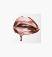 Lip drip Art Board Print