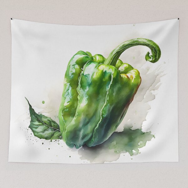 Item preview, Kitchen art - Green Pepper designed and sold by EmilyDayDreams.
