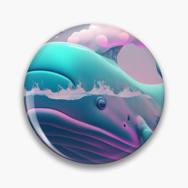 Item preview, Vapor Wave Whale designed and sold by TheArtfulAllie.