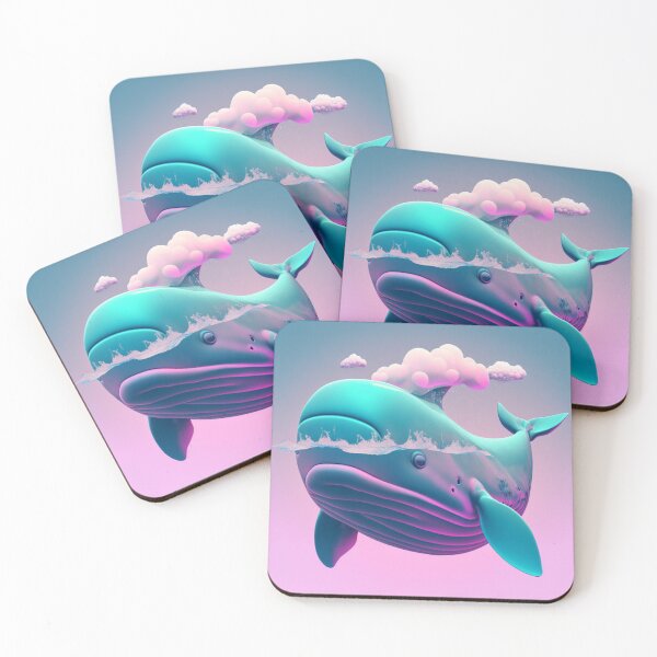Item preview, Vapor Wave Whale designed and sold by TheArtfulAllie.