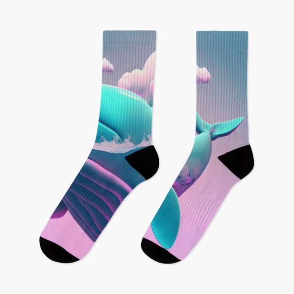 Item preview, Vapor Wave Whale designed and sold by TheArtfulAllie.