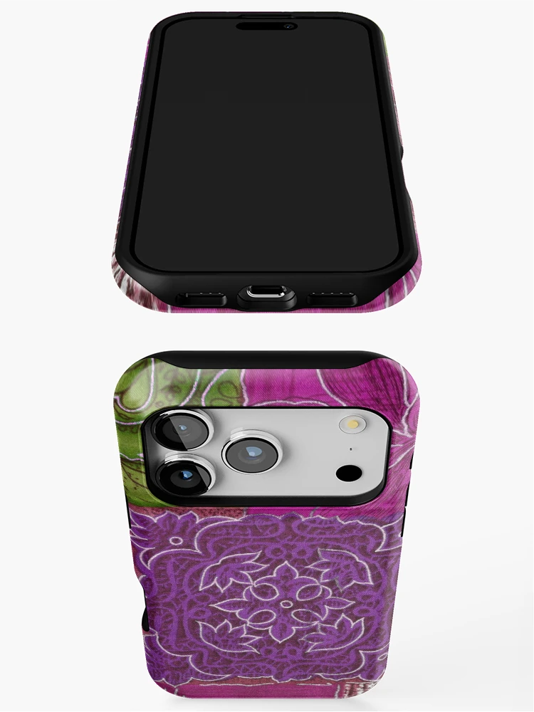 Thumbnail 3 of 4, iPhone Case, Patchwork Pattern designed and sold by MoodysT's.