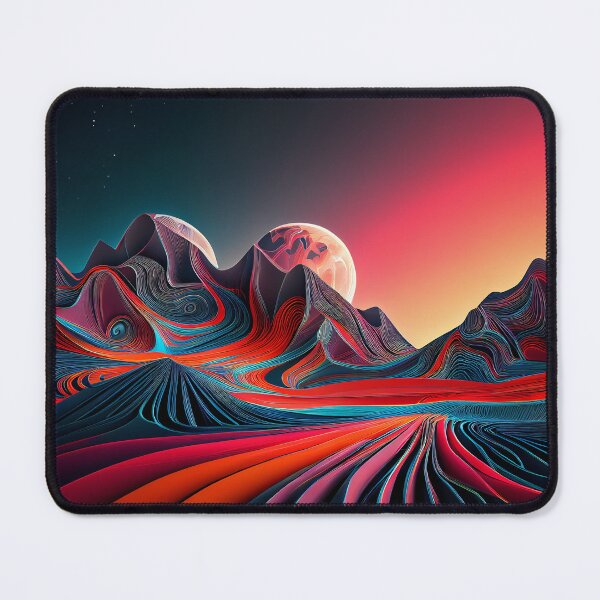 Item preview, Abstract Mountain Landscape designed and sold by PixelPusherArt.