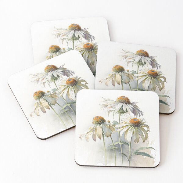 Item preview, White Coneflowers  designed and sold by Vanover Designs.