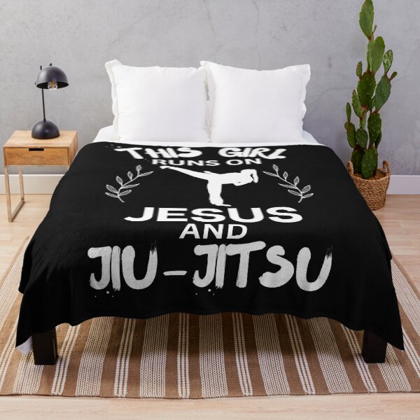 Item preview, This Girl Runs On Jesus And Jiu-Jitsu Cute Christian Bible Gift Jesus And Jiu-Jitsu designed and sold by lou731.